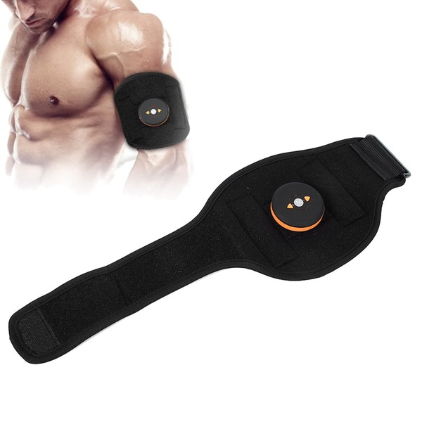 FILFEEL Estimulador Muscular Doméstico para Brazos Y Pantorrillas, EMS Arm Calf Muscle Massager Trainer Fitness Belt (Orange Host), 6 Modos, 9 de Fuerza