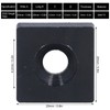 10Pcs Profile End Caps Aluminum Alloy Single Hole Cover Plate