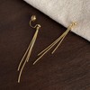 Clip on Earrings for Women Gold/Silver Long Dangle Earrings Non