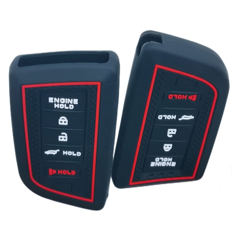 RUNZUIE 2Pcs Silicone Smart Remote Key Fob for 2022 2023