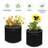 0XBIT Grow Bags, 4 Pack Black Plant Bag Plant Bag
