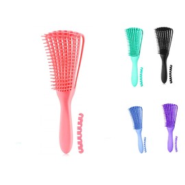 Cepillo para Desenredar El Cabello para Desenredar Fácilmente El Cabello Rizado Incluyendo Cabello Ondulado Rizado Cepillos Desenredantes para Cabello Rizado para Cabello Ondulado Natural (rosa)