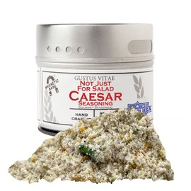 Not Just For Salad Caesar Seasoning | All Natural Spice Blend | Non GMO Rub | Small Batch | 1.6oz | Artisanal Dry Mix | Magnetic Tin | #506