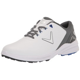 Callaway Men's Monterey SL Golf Shoe, White/Grey, 12