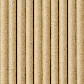 PartyDeco Kraft Paper Straws - Boho Decorative Straws for Drinks Cocktail Decoration for Birthday Party New Year's Eve Hen Eve Disposable Utensils Spoon