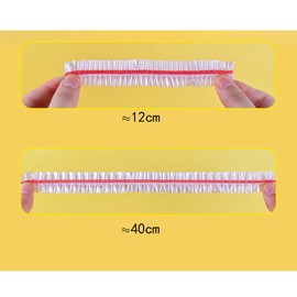 Loopunk 100 Pieces Reusable Colourful Plastic Food Protective Lids for Vegetable Storage