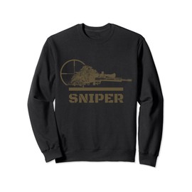 Sniper Ghillie Suit and Reticle Military T-Shirt Sweatshirt