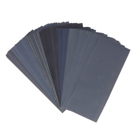 90 Hojas de de Lija en Seco Húmedo, Grano 400 a 3000, Surtido de Hojas de de Lija en Seco Húmedo para Pulido de Madera Y Metal, Lijado Automotriz