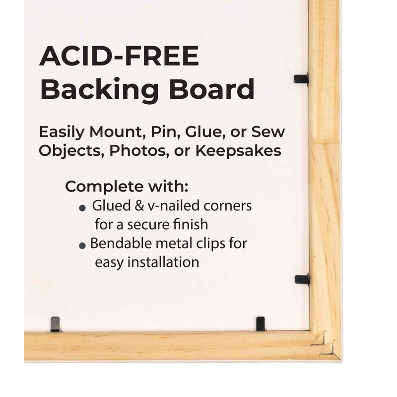 13x34 Shadow Box Black Solid Wood Display Frame with White