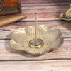 Fdit Incense Burner Tray Antique Metal Plum Blossom Incense Stick