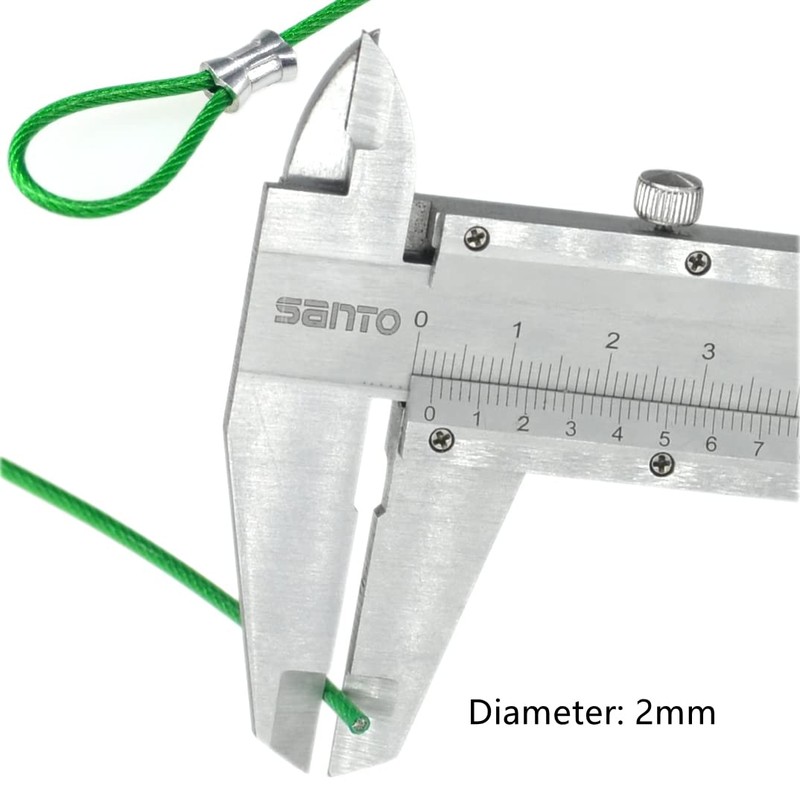 10 PCS Colored Stainless Steel Tethers,Lanyard Cables,Lock Cables