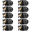 GOBEKOR Black Door Knobs Keyless Interior Door Knobs Matte Black