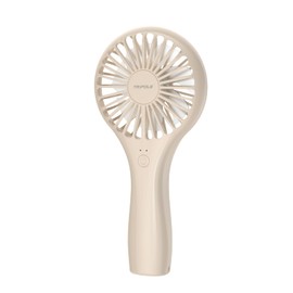 TriPole Mini Portable Fan Powerful Personal Handheld Fans, Battery Operated Rechargeable Fan Speed Adjustable Small Eyelash Fans for Stylish Kids Girls Women Indoor Outdoor Travelling, Beige
