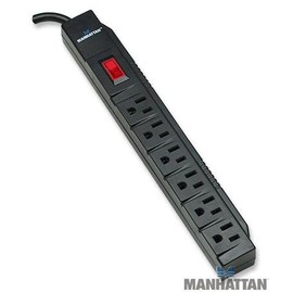 Surge Strip 6 Horizontal Outlets, 90 Joules, 24in (2 ft.) Cable