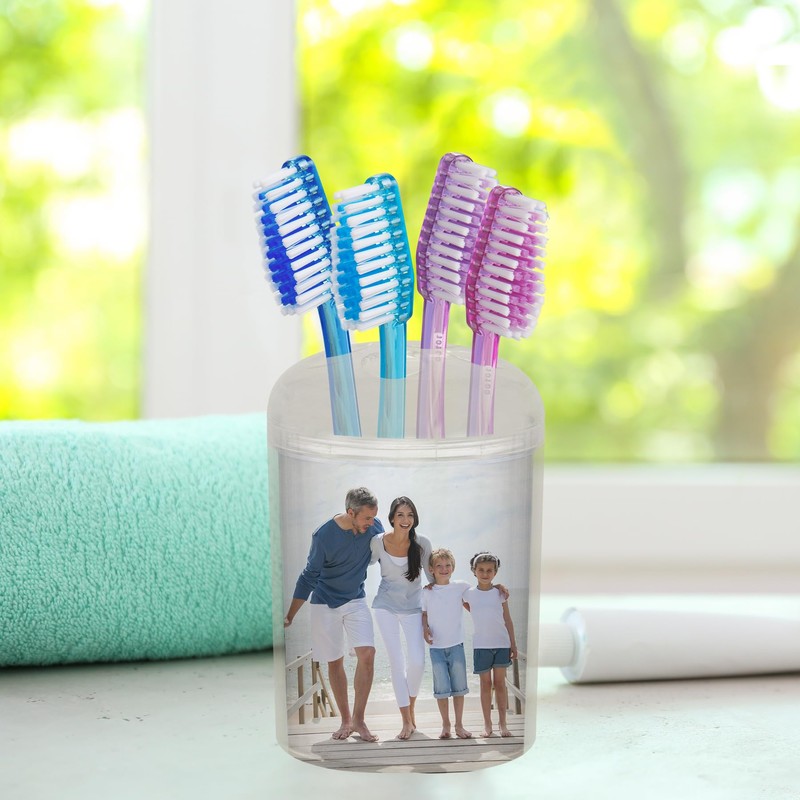 Create Your Own Photo Toothbrush Holder