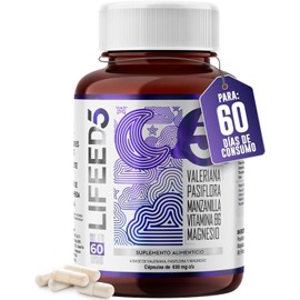 LIFEED Sleep Magnesio, Valeriana, Pasiflora  45 Cápsulas 745mg pporción