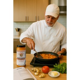 Bebe's All Natural Vegan Shahi Butter Chicken Masala Sauce | Non-GMO, Gluten Free 12.5oz/350g, Traditional Indian Simmer Sauce Made with Natural Spices and Healthy Ingredients
