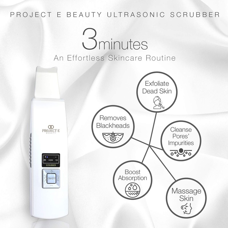 Wireless Ultrasonic Skin Care Scrubber by Project E Beauty |