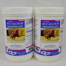 SU-PER SU-PER Di-Calcium Phosphate Horse Minerals - Calcium & Phosphorus Support for Healthy Bone Structure - 4 Pounds, (2 Pack)