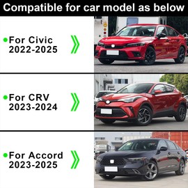 GZJUNFUGJ Carbon Fiber Car Door Handle Cover Compatible for Honda Civic Accord CR-V HR-V Acura Integra Accessories 2023 2024 2025 2026 Door Handle Protector Scratch Resistant