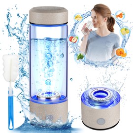 2025 Upgrade Hydrogen Water Bottle, Hydrogen Water Generator with Advanced SPE PEM Technology, 420ml(14OZ) Hydro Water Machine, Portable Water Ionizer for Office, Travel, Fitness & Everyday Hydration