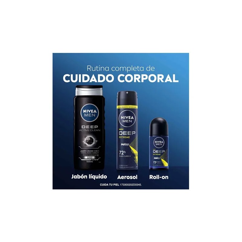 Antitranspirante roll on Nivea DEEP Extreme deep extreme
