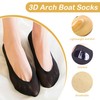 SooGree 2Pairs Arch Support Socks Woman No Show Liner Socks