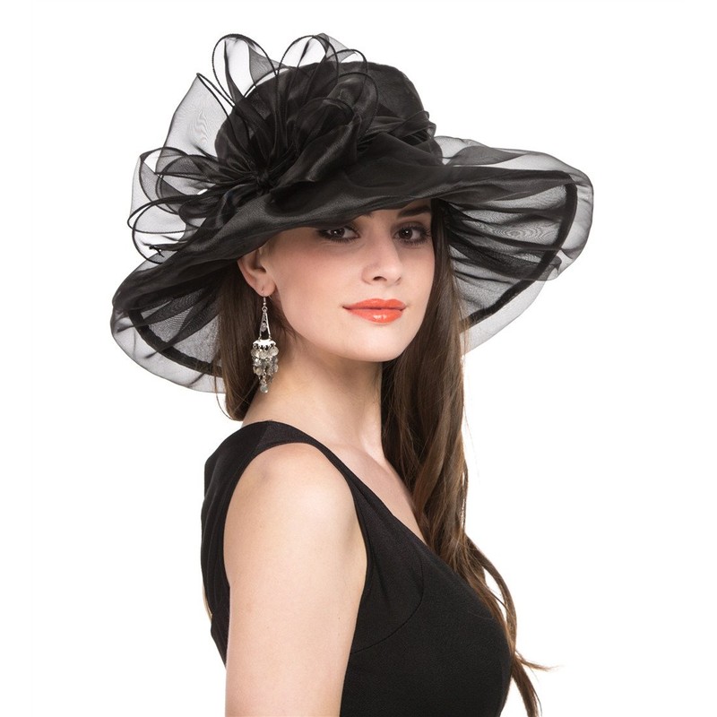 Women's Organza Church British Fascinator Bridal Tea Party Wedding Hat