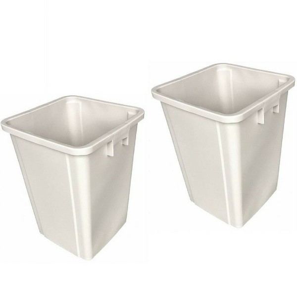 Tough Guy 4PGR9 Square Container, Beige, 19 G (2-pack)