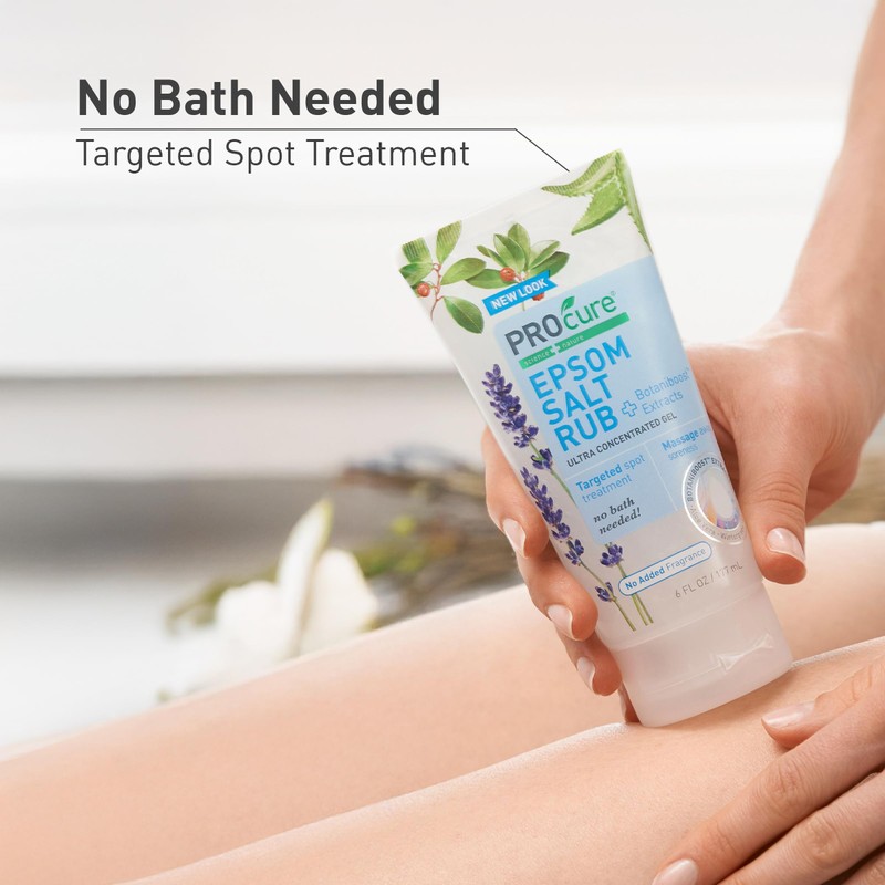 PROcure Epsom Salt Rub Gel with Aloe Vera, Soothes Muscle