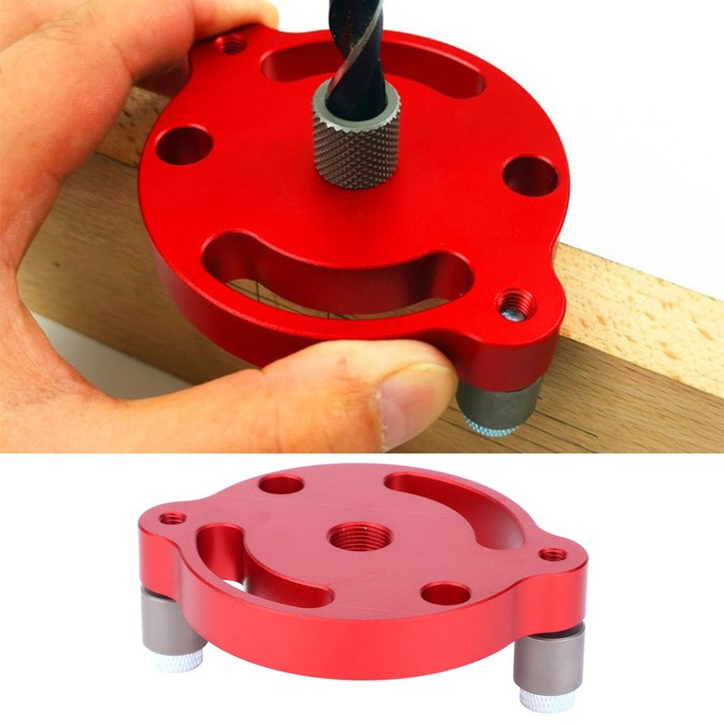 Wood Panel Hole Puncher Aluminum Alloy Center Punching Gauge Woodworking