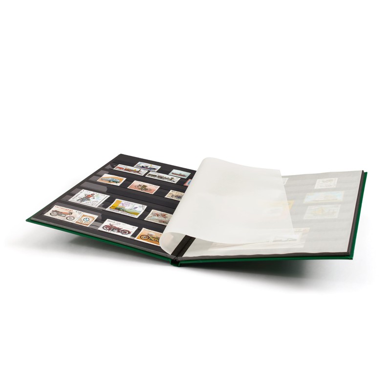 LIGHTHOUSE – “BASIC” Hard Cover Stockbook for Stamps – 16