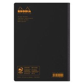 Rhodia Classic Composition Book, A5, Lined, 80 Sheets - Black