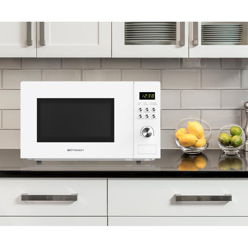 Emerson MW1101W Microwave Oven with Timer & LED Display 1000W,