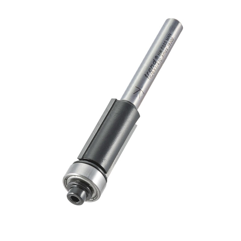Trend Trade Guided Trimmer, 1/4 Inch Shank, 12.7mm Cut Diameter