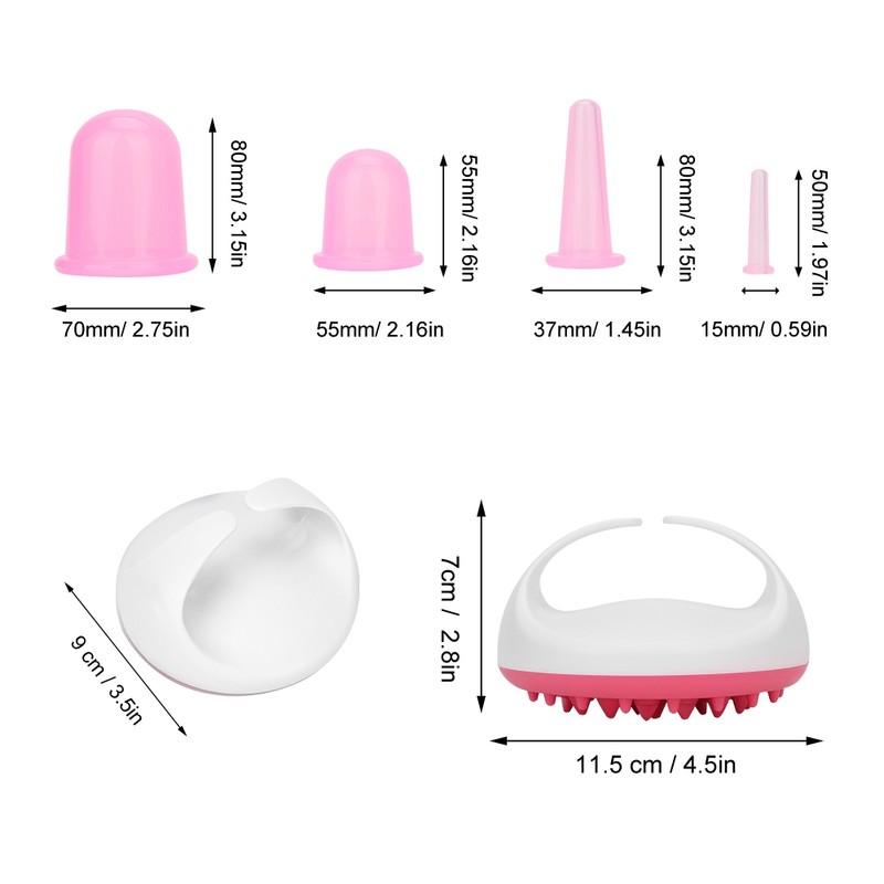 Cellulite Remover Massager Vacuum Suction Cupping Cup Massage Cupping Set