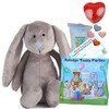 Grey Bunny Rabbit Plush Soft Toy 16"/40cm - Build Make