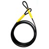 Suspenz Kayak Multi-Purpose Locking Cable, 15 Ft Long Flexible Steel,