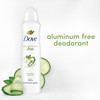 Dove Aluminum Free Deodorant Spray for Women 3 Count Cucumber