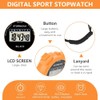 Digital Sports Stopwatch Timer With Alarm, Multi-Function Large Display Stopwatch