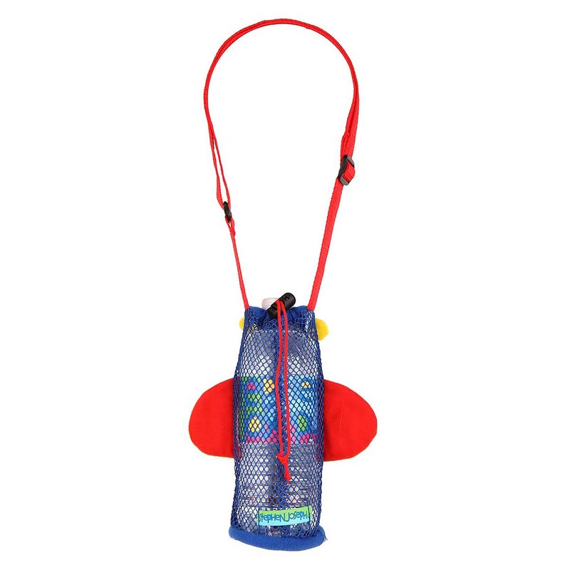 Stephen Joseph SJ670181 Children's Aeroplane Bottle Holder, Polyester, Blue