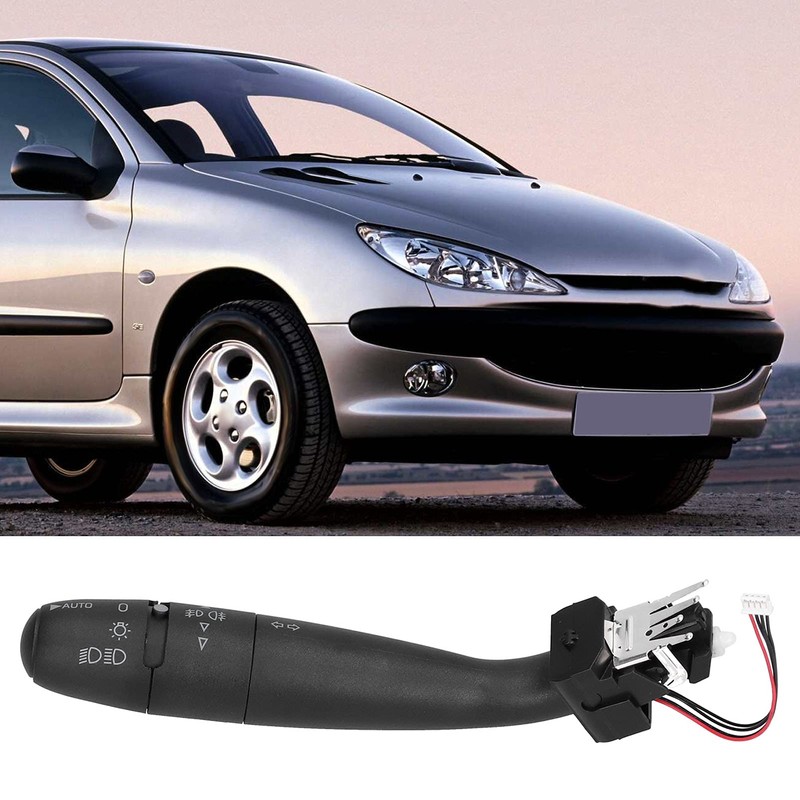 Indicator Control, Car Indicator Switch Left Replacement for Peugeot 206