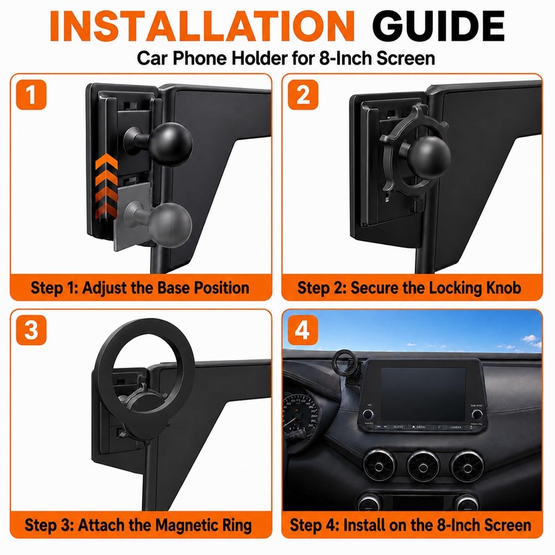 Takeyman Phone Mount for Rogue 2021-2026/Sentra 2020-2026/Altima 2019-2026