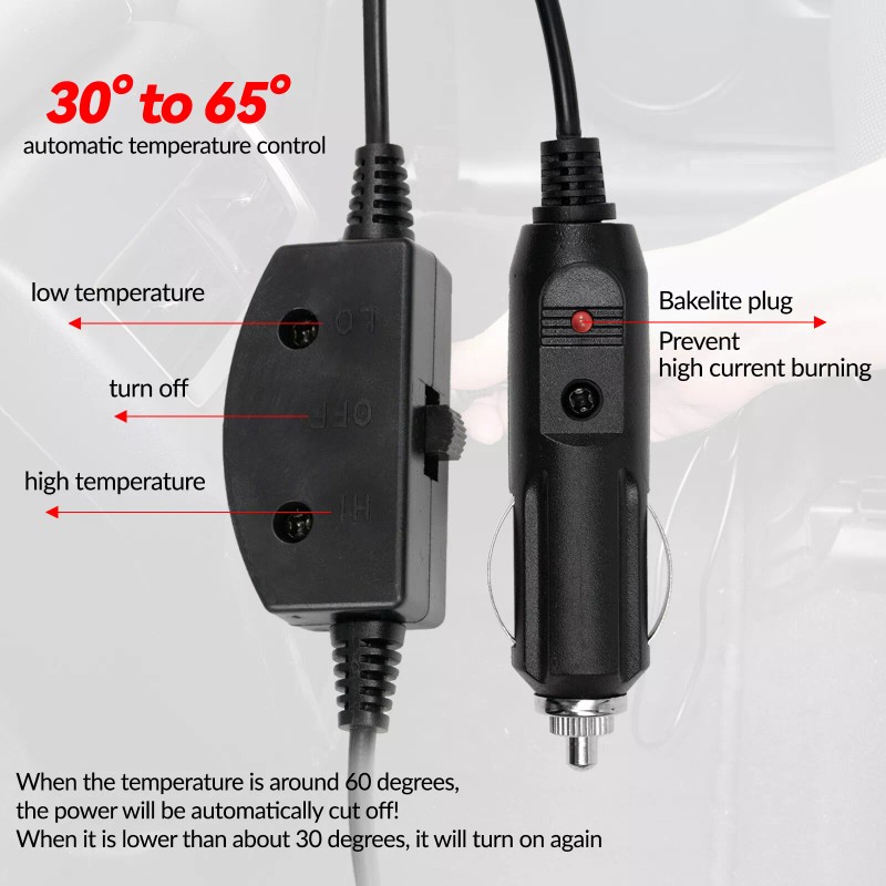 Xukey Universal Heated Car Rear Seat Cover Cushion 12-24V Heater