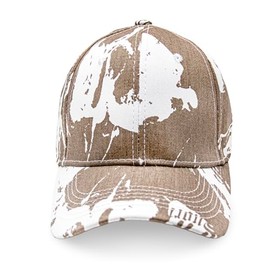 Gloop Women's Baseball Cap with Batik Pattern Summer Cool Visor Cap Women with Batik Pattern Velcro Adjustable Batic Dye Baseball Cap, khaki, Unit size
