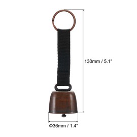 PATIKIL 4 Pcs Dog Collar Bear Bell Goat Bells Loud Bell Dog Cowbell for Dog Collars with Tracking Noise Country Cow Bell and Hiking