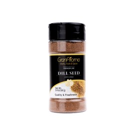 GranAroma Ground Dill Seed, Aromatic Herb, Seasoning for Pickles, Salads, and Seafood Dishes (2.4 Ounce)