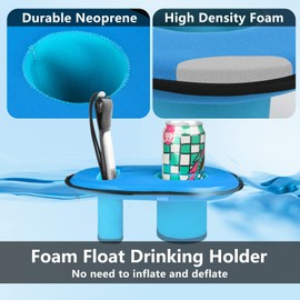 Xxerciz Neoprene Floating Drink Holder, Beverage Floating Coaster for Cell Phone, Hydra Flask, Solo Cup, Yeti, Tumblers, Pool Drink Holder for Pool Party Water Fun