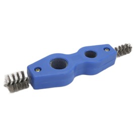 Yctze 4 in 1 Steel Battery Terminal Cleaning Brush, Battery Cleaner Tool, Perfect for Battery Terminals & Pipes, Suitable for Auto Battery Post Cleaner