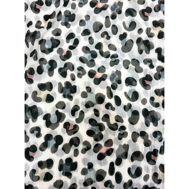 Jeamis Leopard Silk Loop Colour Gradient Spring Round Scarf Unisex